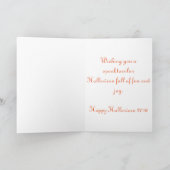 Carte Eat Drink & be Effrayant Halloween Spider Web Card (Intérieur)