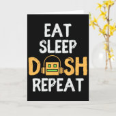 Carte Eat Sleep Dash Répéter le jeu vidéo Géométrie Dash (Fleur jaune)
