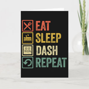 Carte Eat Sleep Dash Répéter Video Game Géométrie Vidéo