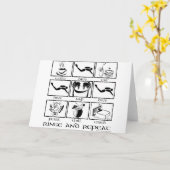 Carte Eat Sleep Dive Rinse and Repeat (Fleur jaune)