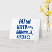Carte Eat sleep squash (Fleur jaune)