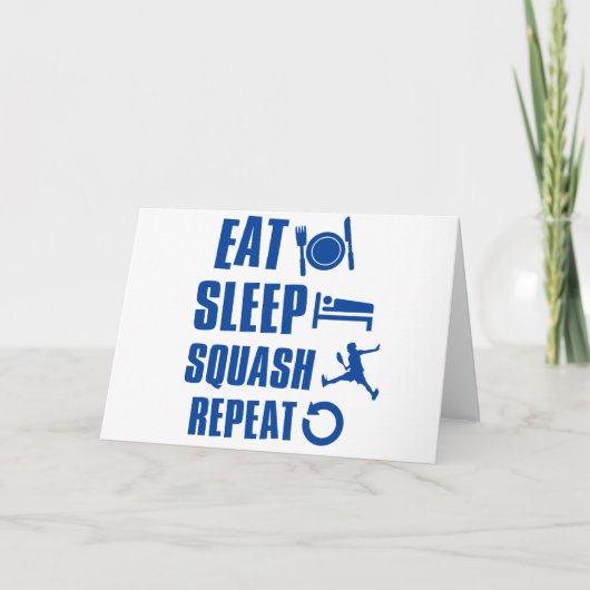 Carte Eat sleep squash (Devant)