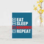 Carte Eat Sleep Warhammers Repeat For Men Women Boys Kid (Fleur jaune)
