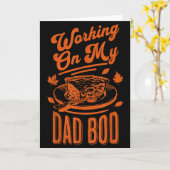 Carte Eating For Two Thanksgiving Couples Pregnancy Anno (Fleur jaune)