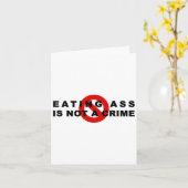 Carte Eating Is Not A Crime Funny Quote Motivational Sar (Fleur jaune)