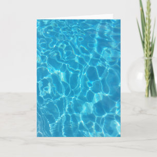 Carte Eau de piscine bleu ciel cristallin