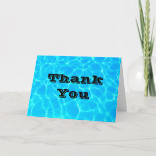 Carte Eau de piscine bleue claire Photo Merci