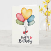 Carte eau-forte cinq cœurs (Fleur jaune)