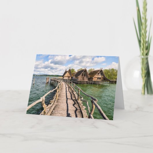 Carte Eau | Maisons sur pilotis au-dessus de l'eau (Devant)
