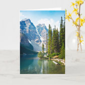 Carte Eau | Moraine Lake, Canada (Fleur jaune)