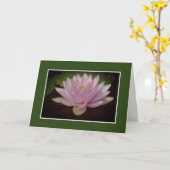CARTE EAU PÂLE ROSE LILY/BLANK INTÉRIEURE (Fleur jaune)