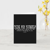 Carte Eau Quote Motivation Insrational - Think For Yours (Fleur jaune)