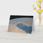 Carte Eaux Bleues Tropicales Du Golfe Persique. (Fleur jaune)