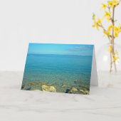 Carte Eaux bleues vertes des Bermudes (Fleur jaune)