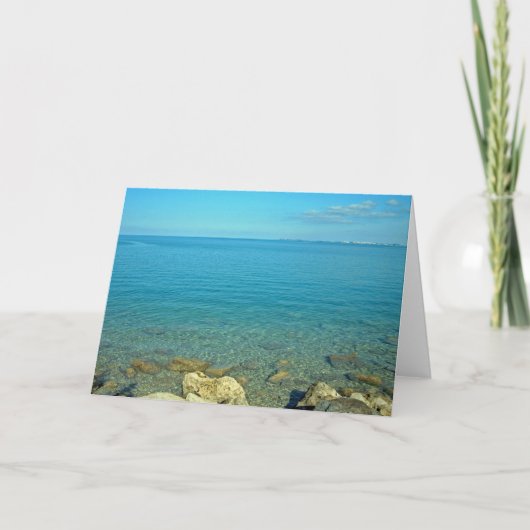 Carte Eaux bleues vertes des Bermudes (Devant)