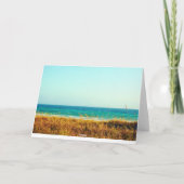 Carte Eaux de l'Océan Bleu et l'Herbe Verte Pensez à vou (Dos)