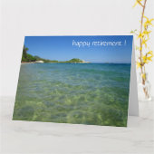 Carte eaux de retraite (Fleur jaune)