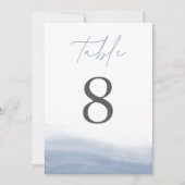 Carte Ebb Tide Elégante Aquarelle Côtière Numéro De Tabl (Devant)