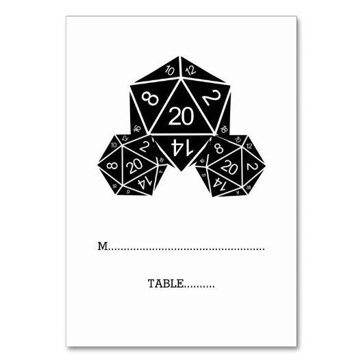Carte Ebony D20 Dice Place (Par défaut)