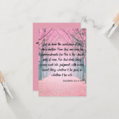 Carte Ecclésiaste 12:13-14 KJV Bible Verse Pic Greeting (Devant/Arrière en situation)