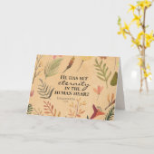 Carte Ecclésiaste 3:11 Il a mis l'éternité dans le coeur (Fleur jaune)