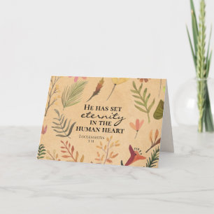 Carte Ecclésiaste 3:11 Il a mis l'éternité dans le coeur