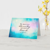 Carte Ecclésiaste 3 11 Il Met l'éternité dans le coeur d (Fleur jaune)