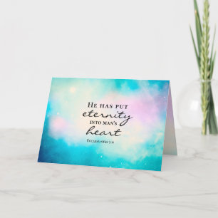 Carte Ecclésiaste 3 11 Il Met l'éternité dans le coeur d