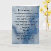 Carte Ecclésiaste 3 verset sur fond de ciel (Fleur jaune)