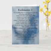 Carte Ecclésiaste 3 verset sur fond de ciel (Fleur jaune)