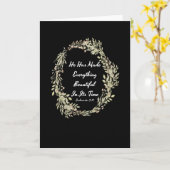 Carte Ecclesiastes 311 NIV - vers de bible (Fleur jaune)