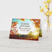 Carte Ecclésiastes 3:11 Il a rendu tout beau (Fleur jaune)