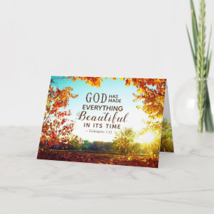 Carte Ecclésiastes 3:11 Il a rendu tout beau