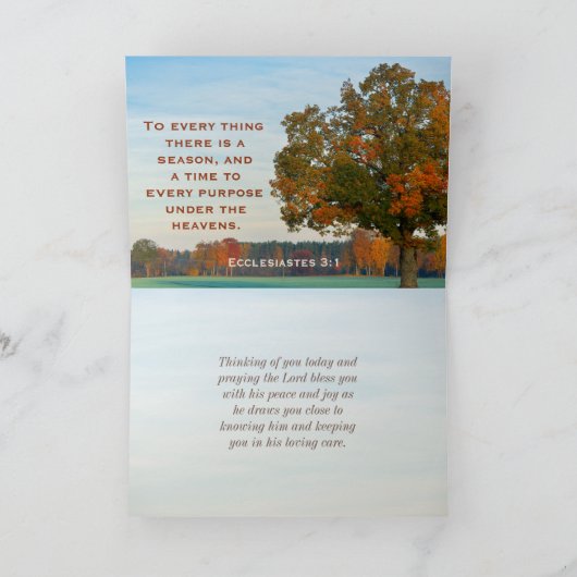 Carte Ecclesiastes 3:11 Toutes choses belles en son temp (Intérieur)