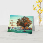 Carte Ecclesiastes 3:11 Toutes choses belles en son temp (Fleur jaune)