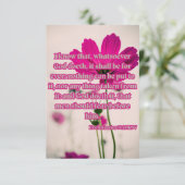 Carte Ecclesiastes 3:14 KJV Bible Verse Pic Greeting (Debout devant)