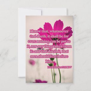 Carte Ecclesiastes 3:14 KJV Bible Verse Pic Greeting