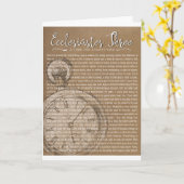 Carte Ecclesiastes trois, encouragement religieux (Fleur jaune)