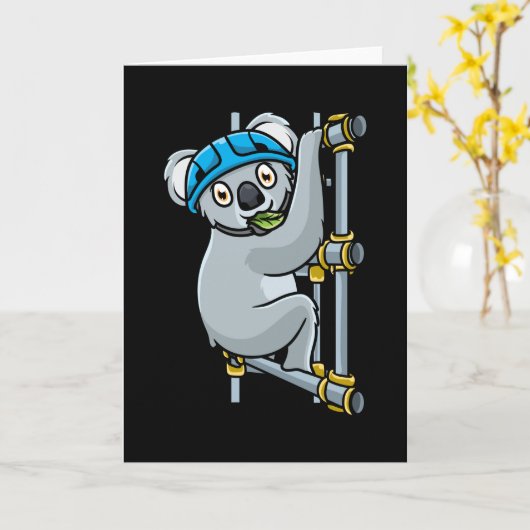 Carte Échafaudage Koala (Fleur jaune)