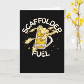 Carte Échafaudeur Carburant Beer Lover Bière échafaudage (Fleur jaune)
