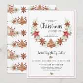 Carte Échange de cookies | Christmas Baking Party (Devant / Derrière)