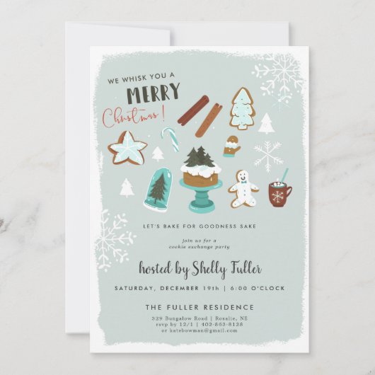 Carte Échange de cookies | Christmas Baking Party (Devant)