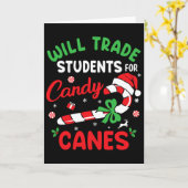 Carte Échangerai Élèves Contre Canneberges Prof (Fleur jaune)