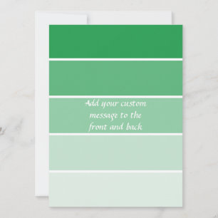Carte Échantillons de peinture vert brillant