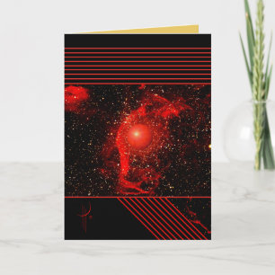 Carte Écharpe rouge