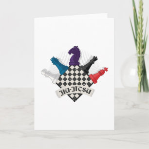 Carte Échecs Drôle Jiu Jitsu