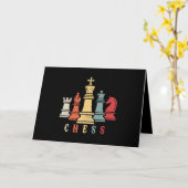 Carte Échecs| Jeu d'échecs - Cadeau de mat de contrôle (Fleur jaune)