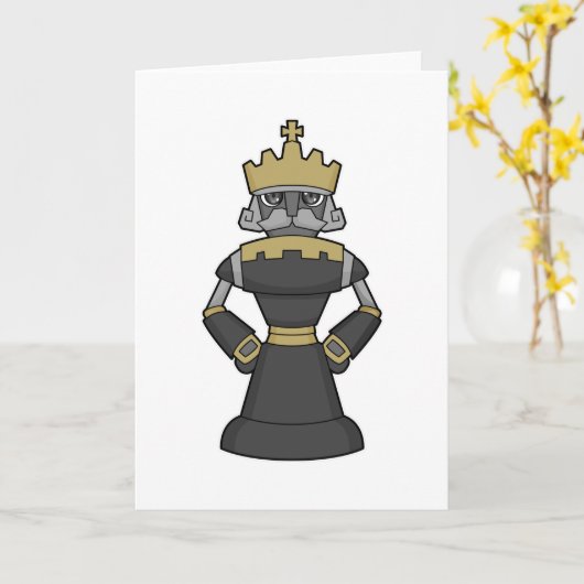 Carte Échecs King Crown Chess (Fleur jaune)