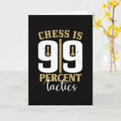 Carte Échecs - Les échecs sont tactiques à 99 % (Fleur jaune)