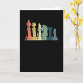 Carte Échecs vintages Tee Retro Design d'échecs - Échecs (Fleur jaune)